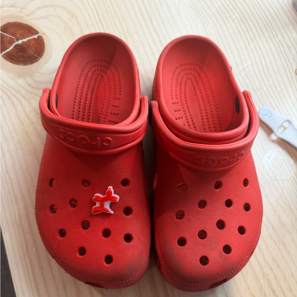 Red crocs
